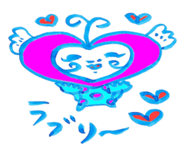 Happy  lovechan  &  Lucky  frogman sticker #5010387