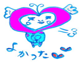 Happy  lovechan  &  Lucky  frogman sticker #5010391