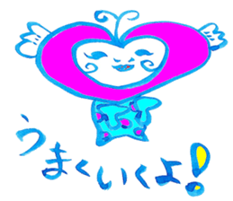 Happy  lovechan  &  Lucky  frogman sticker #5010398