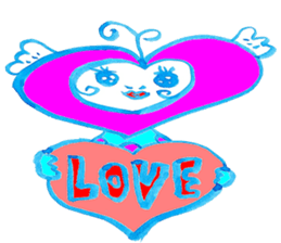 Happy  lovechan  &  Lucky  frogman sticker #5010399