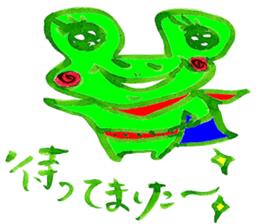 Happy  lovechan  &  Lucky  frogman sticker #5010405