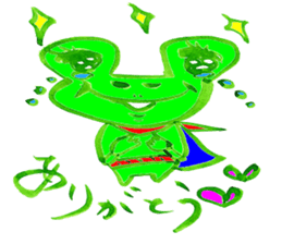 Happy  lovechan  &  Lucky  frogman sticker #5010419