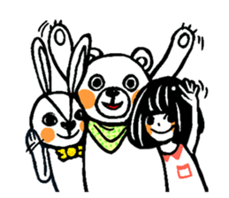 black&white friends sticker #5010502