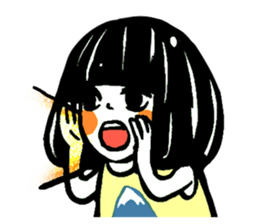 black&white friends sticker #5010536