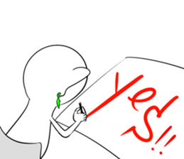 Cat monkey sticker #5012104