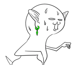 Cat monkey sticker #5012106