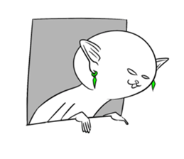 Cat monkey sticker #5012107