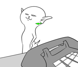 Cat monkey sticker #5012110