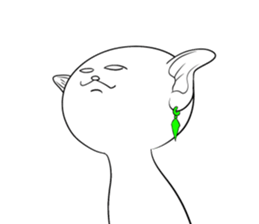 Cat monkey sticker #5012118