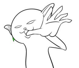 Cat monkey sticker #5012119