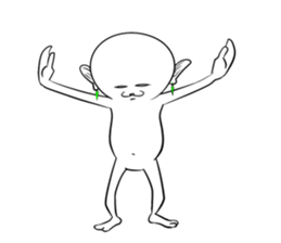 Cat monkey sticker #5012125