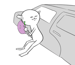 Cat monkey sticker #5012128