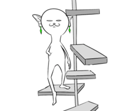 Cat monkey sticker #5012129