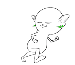 Cat monkey sticker #5012131