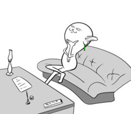 Cat monkey sticker #5012132