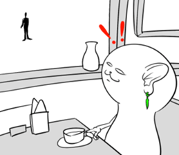 Cat monkey sticker #5012137