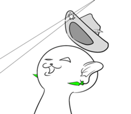 Cat monkey sticker #5012138