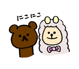 kuma and alpaca sticker #5012782