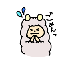 kuma and alpaca sticker #5012791