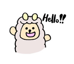 kuma and alpaca sticker #5012792
