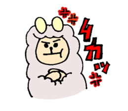 kuma and alpaca sticker #5012800