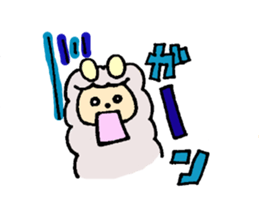 kuma and alpaca sticker #5012815