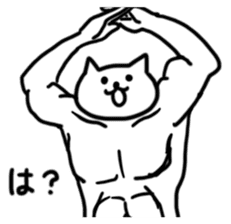 WELL-MUSCLED CAT sticker #5013161