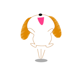 Healthy child Kinako of Beagle sticker #5013320