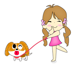 Healthy child Kinako of Beagle sticker #5013325
