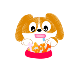 Healthy child Kinako of Beagle sticker #5013331