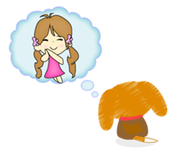Healthy child Kinako of Beagle sticker #5013332