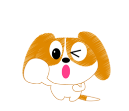 Healthy child Kinako of Beagle sticker #5013334