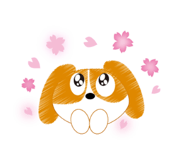 Healthy child Kinako of Beagle sticker #5013336