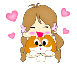 Healthy child Kinako of Beagle sticker #5013340