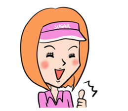 Mr.Sugar's funny golf sticker sticker #5013479