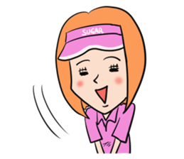 Mr.Sugar's funny golf sticker sticker #5013483