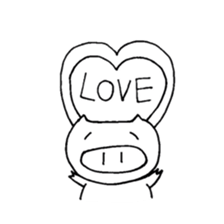 very pretty pig Sticker sticker #5013631