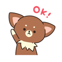 Dog that a part is fluffy sticker #5013782