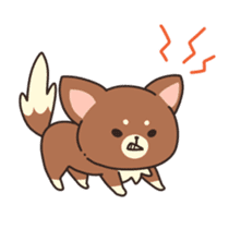 Dog that a part is fluffy sticker #5013787