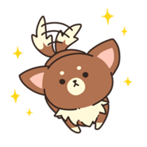 Dog that a part is fluffy sticker #5013789