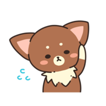 Dog that a part is fluffy sticker #5013793