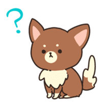 Dog that a part is fluffy sticker #5013796