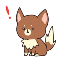 Dog that a part is fluffy sticker #5013797