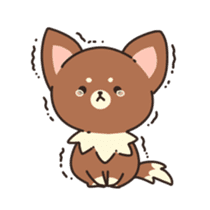 Dog that a part is fluffy sticker #5013806