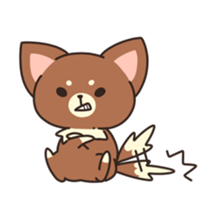 Dog that a part is fluffy sticker #5013809