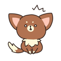 Dog that a part is fluffy sticker #5013811