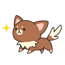 Dog that a part is fluffy sticker #5013813