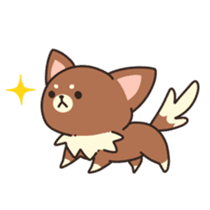 Dog that a part is fluffy sticker #5013813