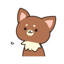Dog that a part is fluffy sticker #5013817