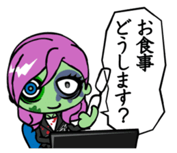 Zombie girl business style Japanese ver. sticker #5013957